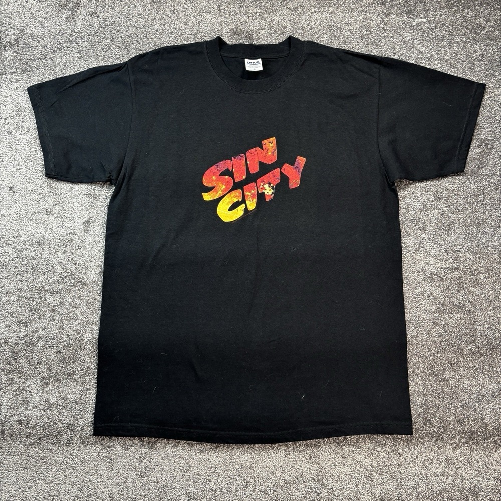 Vintage Sin City Comic Movie T-Shirt Men's Large Frank Miller Promo Graphitti